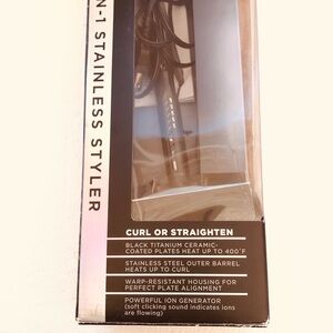 Black Titanium Ceramic Hair Styler 1”